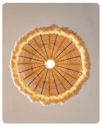 Handwoven Jute Pendant Light