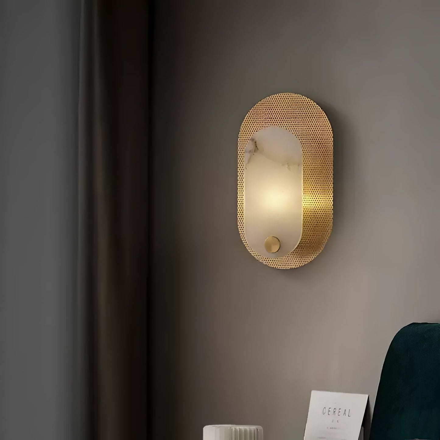 Harlan Alabaster Wall Light