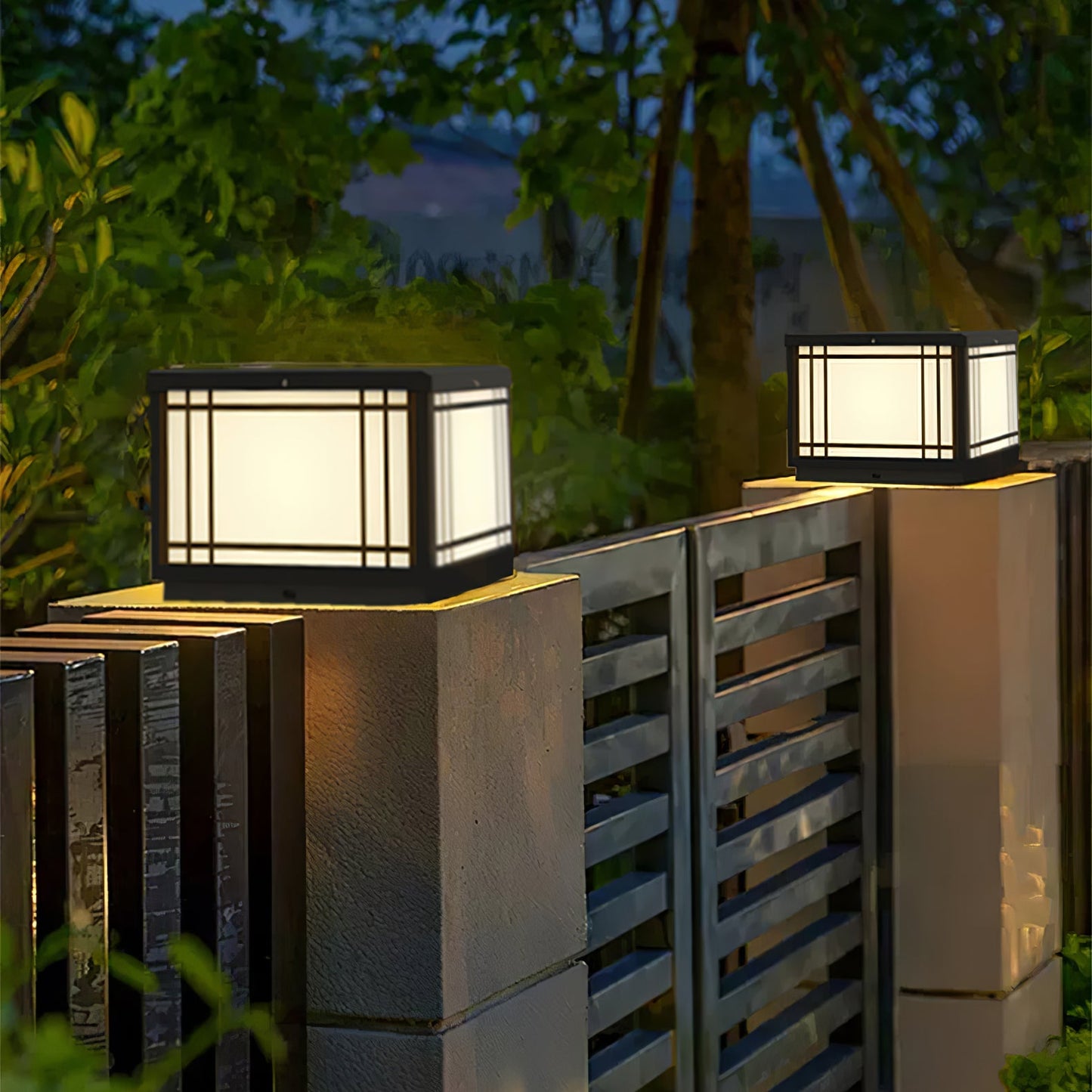 Harrison Solar Cube Garden light Outdoor Lamp
