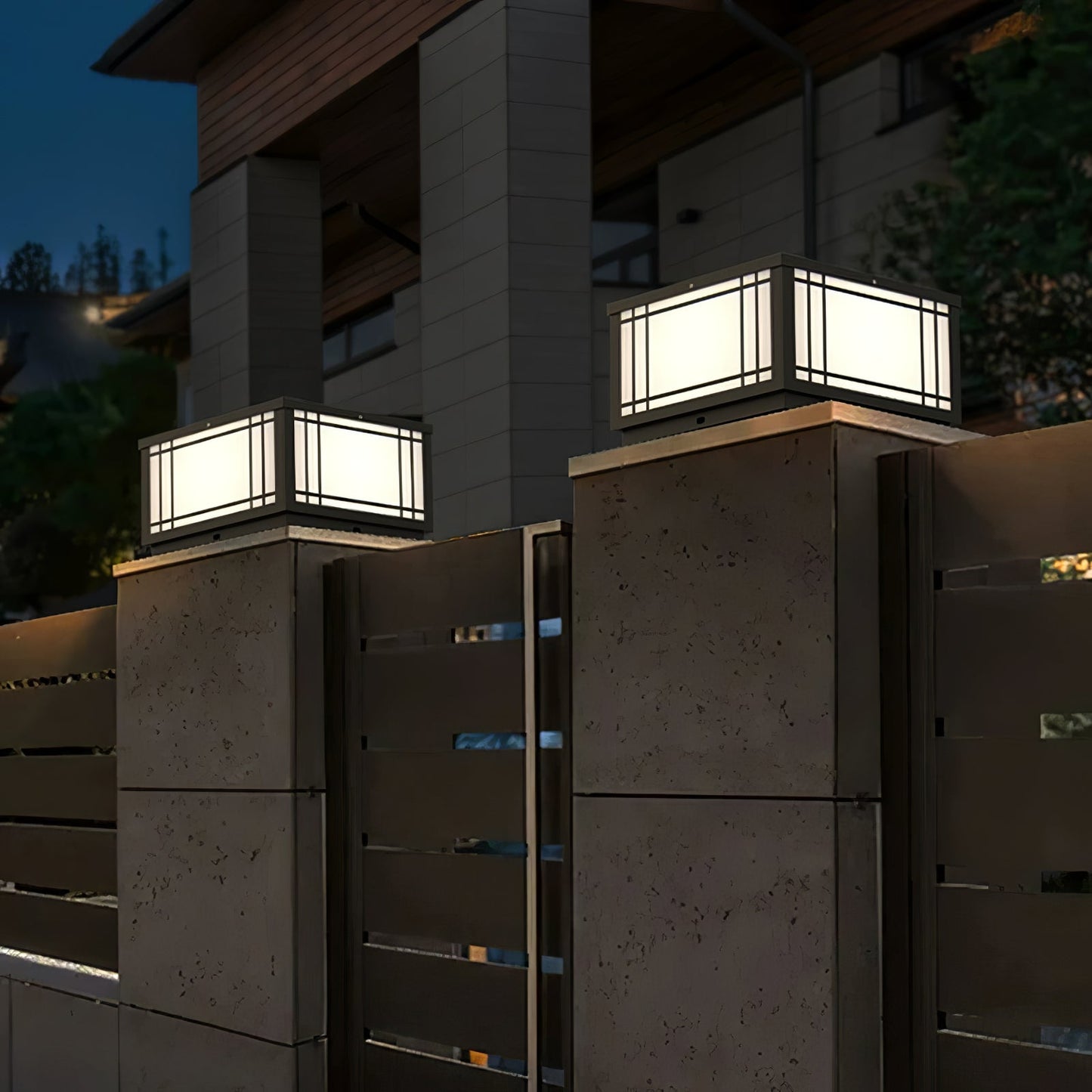 Harrison Solar Cube Garden light Outdoor Lamp