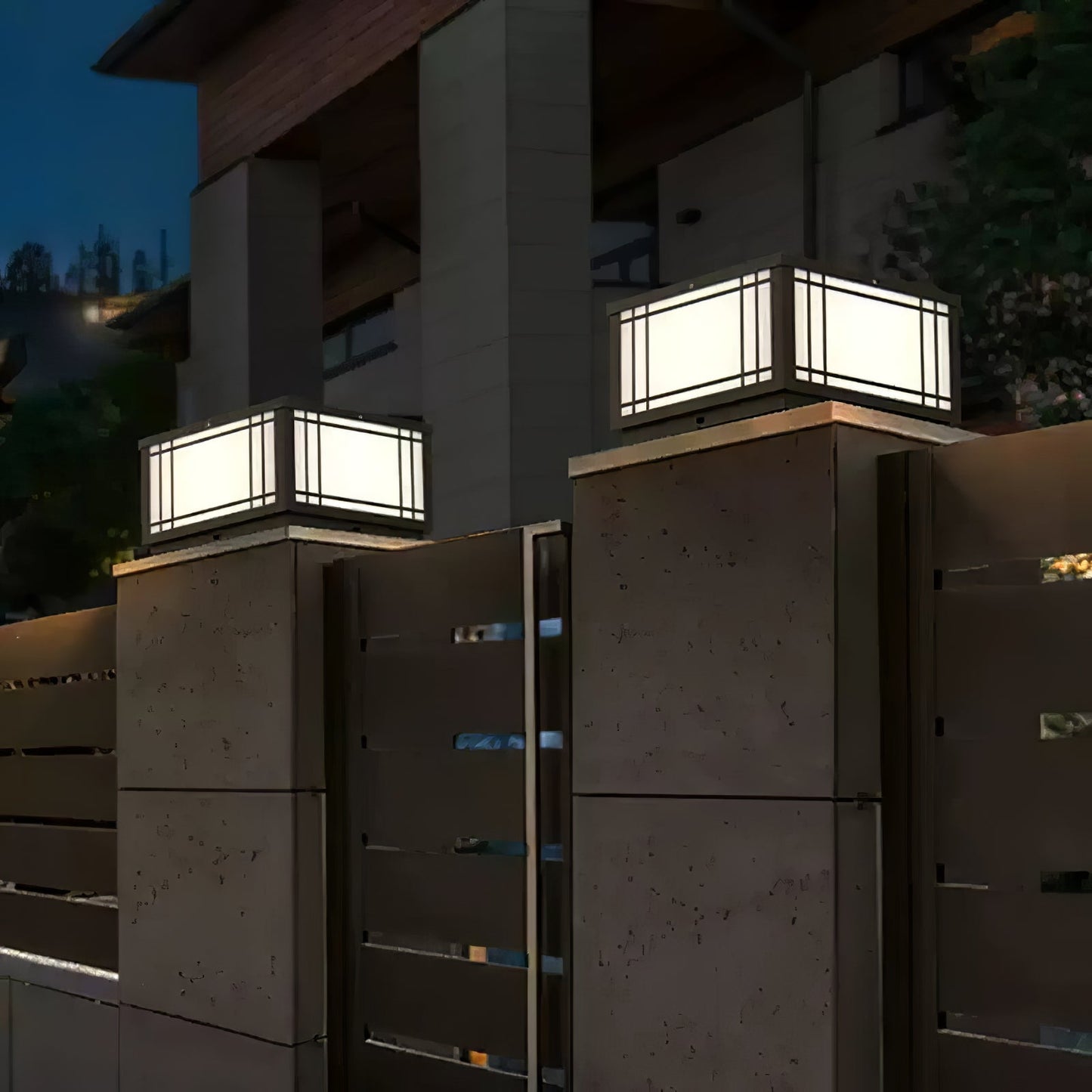 Harrison Solar Cube Garden light Outdoor Lamp