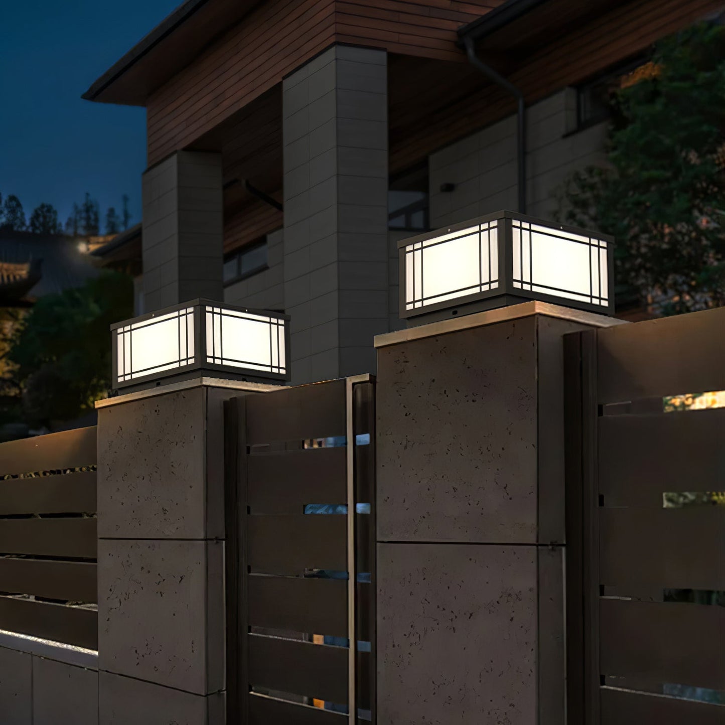 Harrison Solar Cube Garden light Outdoor Lamp