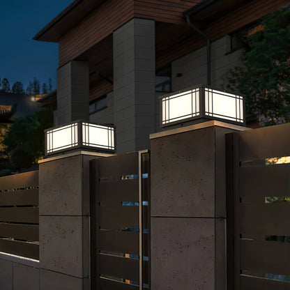 Harrison Solar Cube Garden light Outdoor Lamp