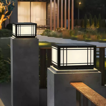 Harrison Solar Cube Garden light Outdoor Lamp
