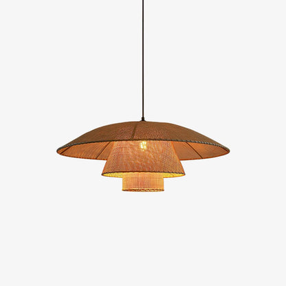 Hat Weave Rattan Droplight Pendant Lamp