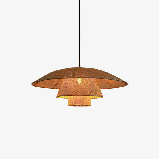 Hat Weave Rattan Droplight Pendant Lamp