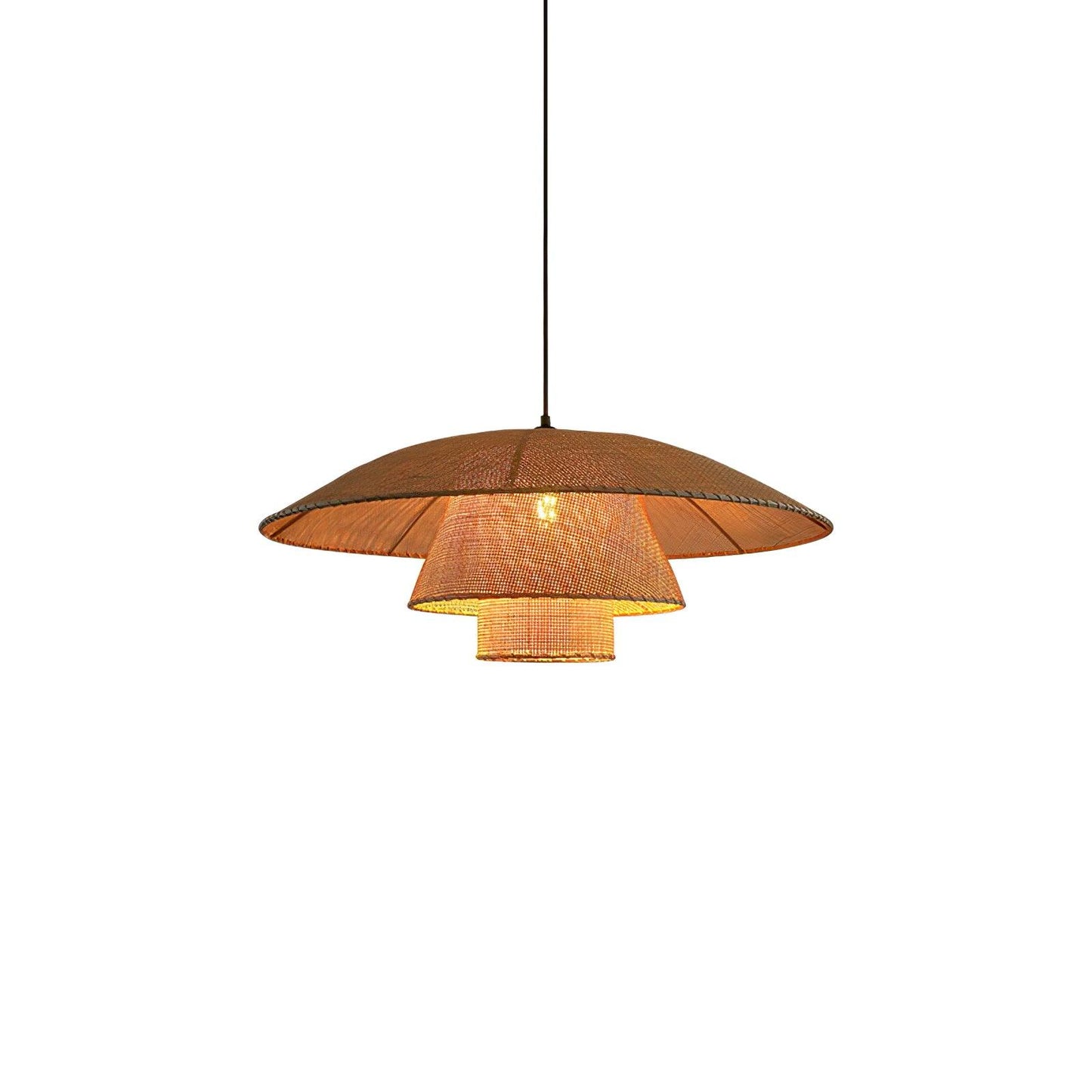 Hat Weave Rattan Droplight Pendant Lamp