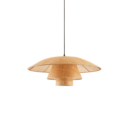 Hat Weave Rattan Droplight Pendant Lamp