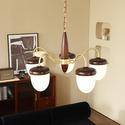 Hazelnut Branch Gasolier Chandelier