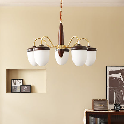 Hazelnut Branch Gasolier Chandelier