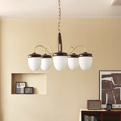 Hazelnut Branch Gasolier Chandelier