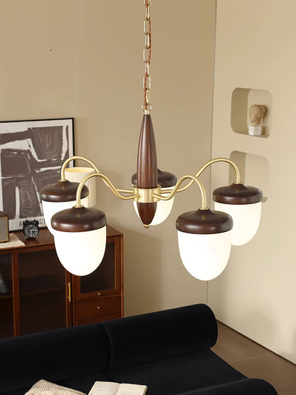 Hazelnut Branch Gasolier Chandelier