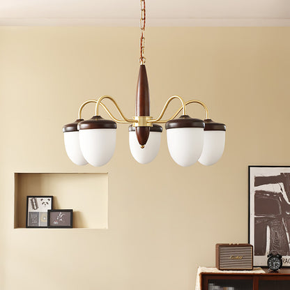 Hazelnut Branch Gasolier Chandelier