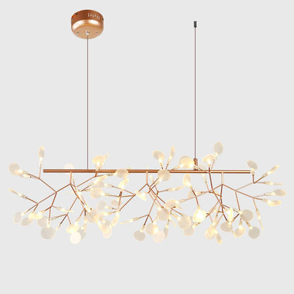 Rose Gold Firefly LED Crown Chandelier