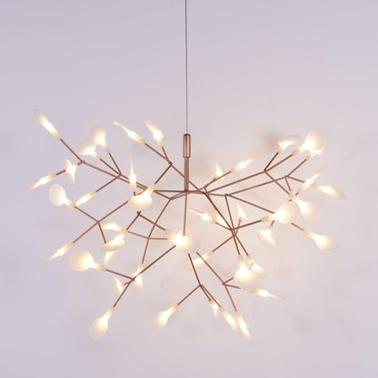 Rose Gold Firefly LED Crown Chandelier