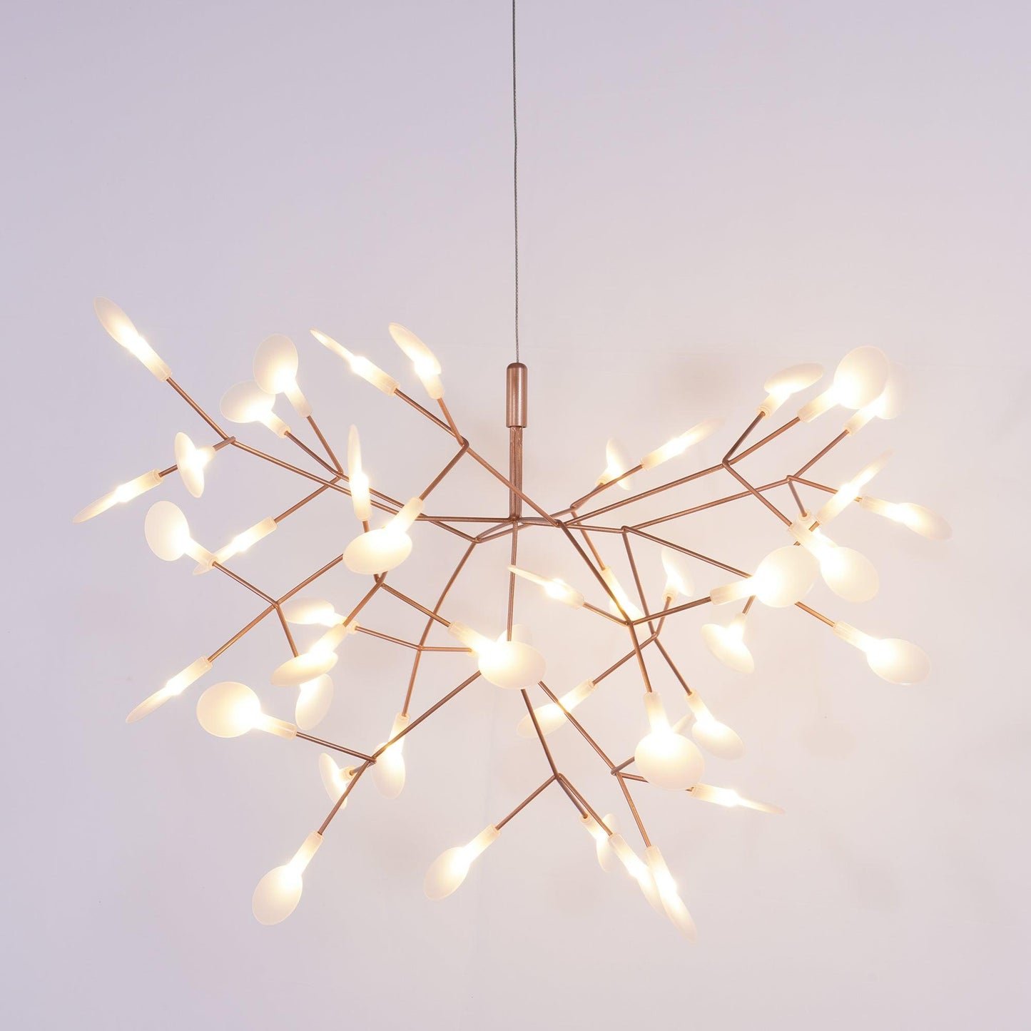 Rose Gold Firefly LED Crown Chandelier