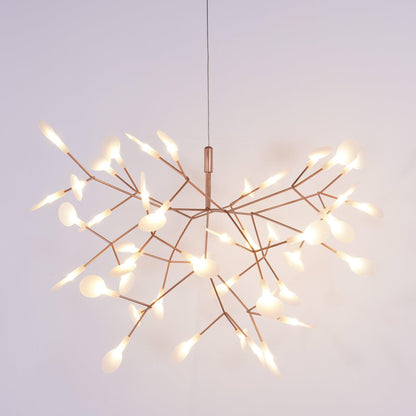 Rose Gold Firefly LED Crown Chandelier