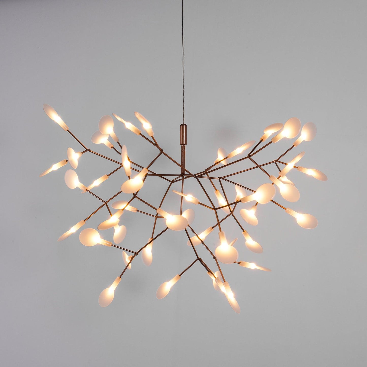 Rose Gold Firefly LED Crown Chandelier