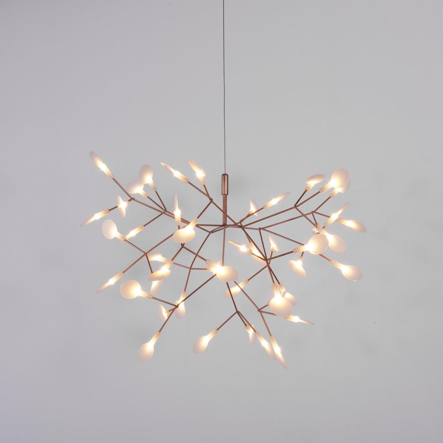 Rose Gold Firefly LED Crown Chandelier