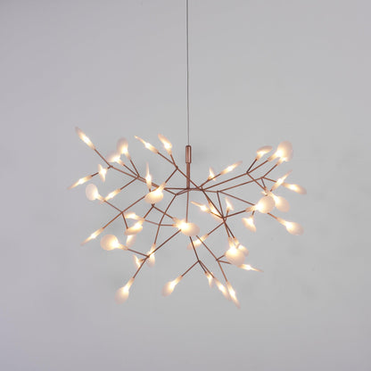 Rose Gold Firefly LED Crown Chandelier