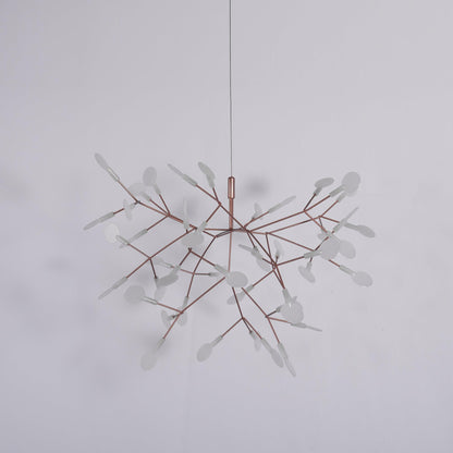 Rose Gold Firefly LED Crown Chandelier