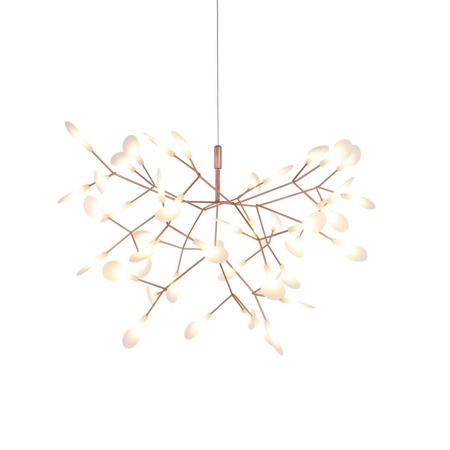 Rose Gold Firefly LED Crown Chandelier