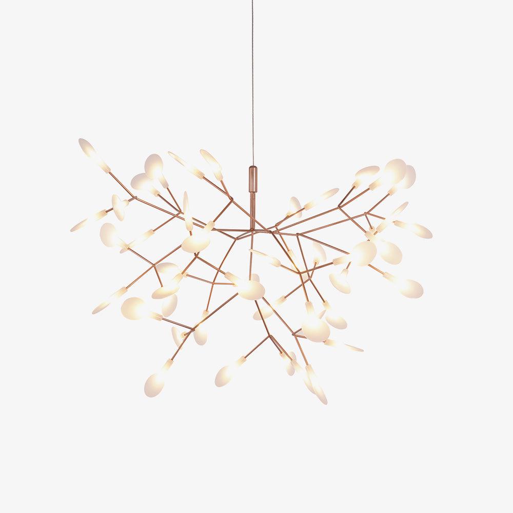 Rose Gold Firefly LED Crown Chandelier