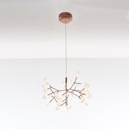 Rose Gold Firefly LED Crown Chandelier