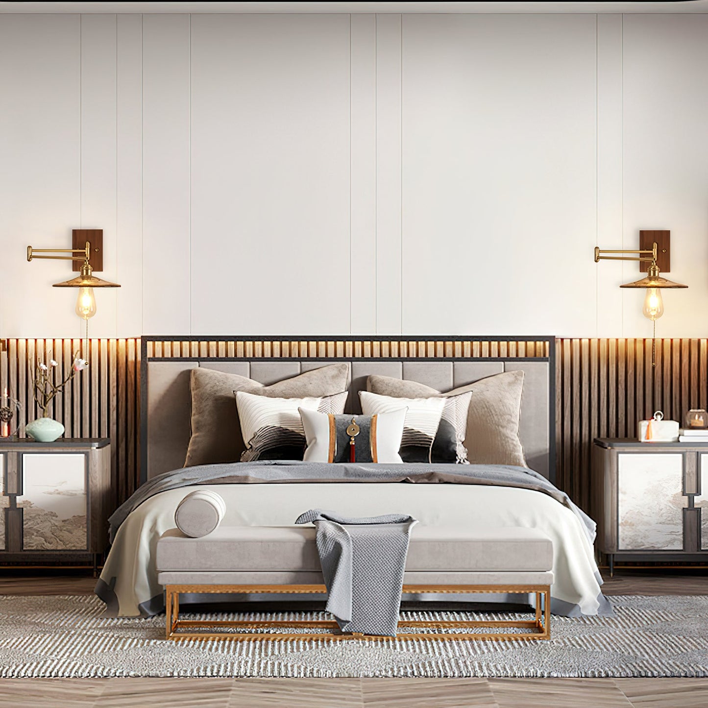 Heritage Walnut Wall sconce Wall Lamp