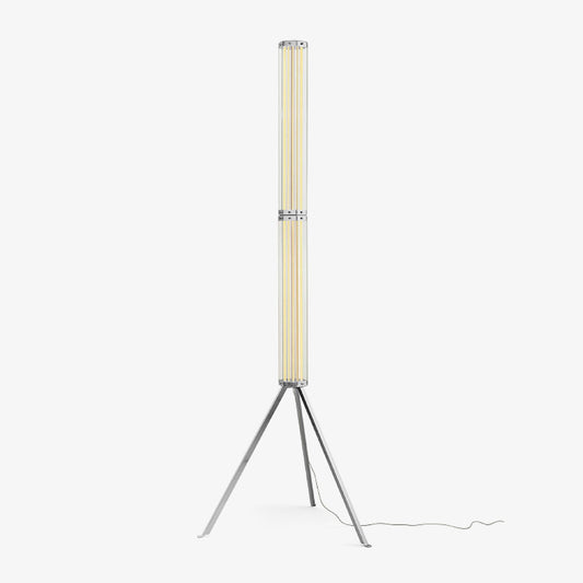 Hexagonal Glass Floor Lamp