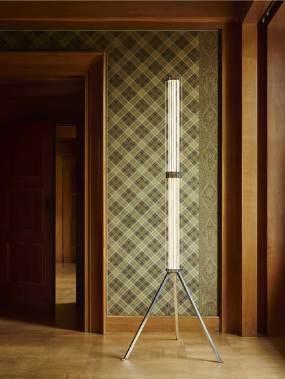 Hexagonal Glass Floor Lamp