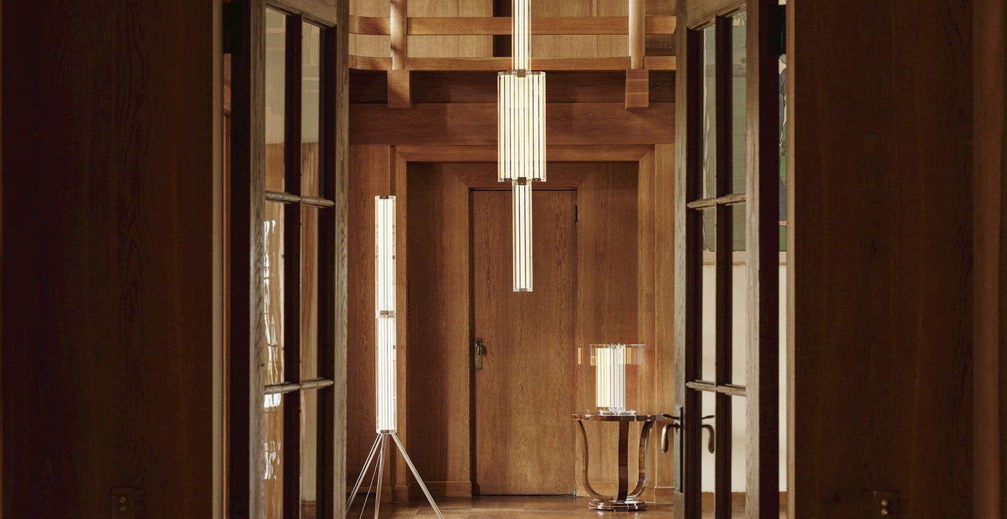 Hexagonal Glass Pendant Lamp
