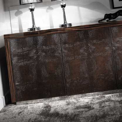 High End Embossed Leather Veneered Buffet