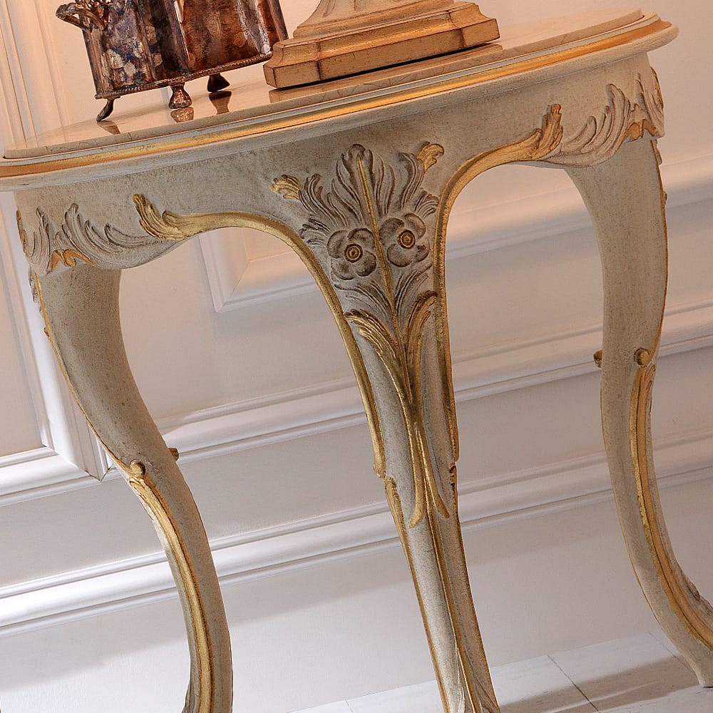 High End Classic Designer Italian Marble Side Table