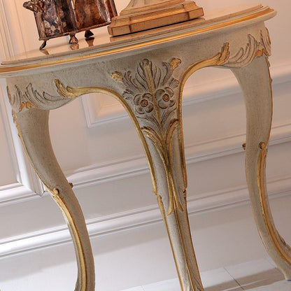 High End Classic Designer Italian Marble Side Table