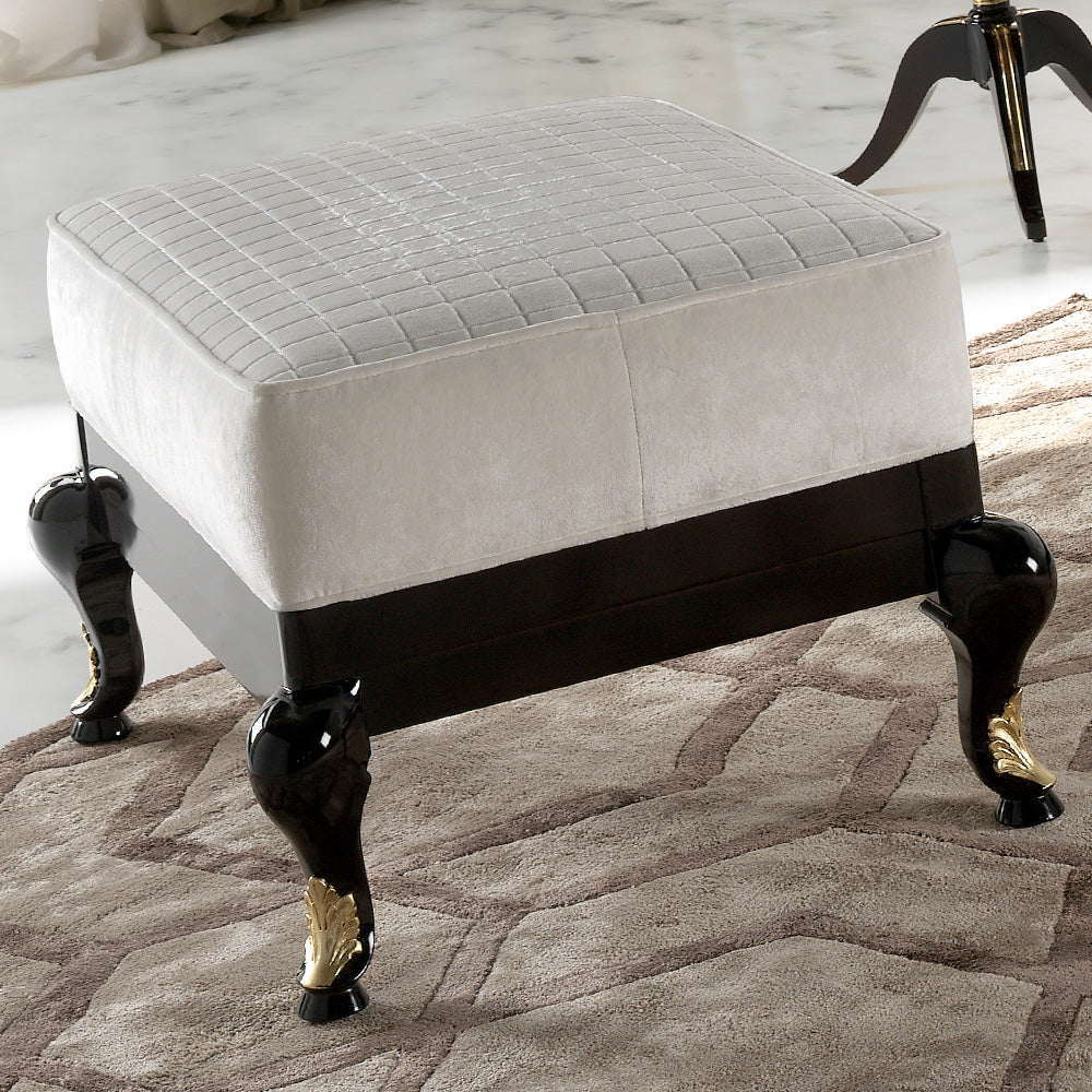 High End Designer Art Deco Inspired Footstool