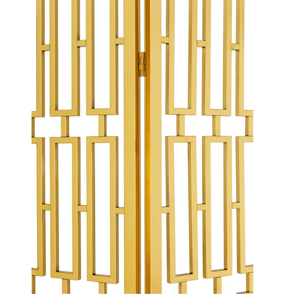 Gold Contemporary Folding Screen