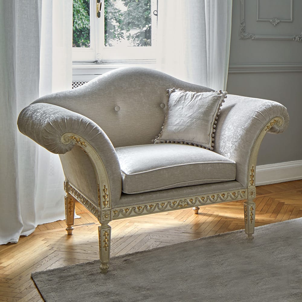 High End Designer Italian Classic Louis Armchair