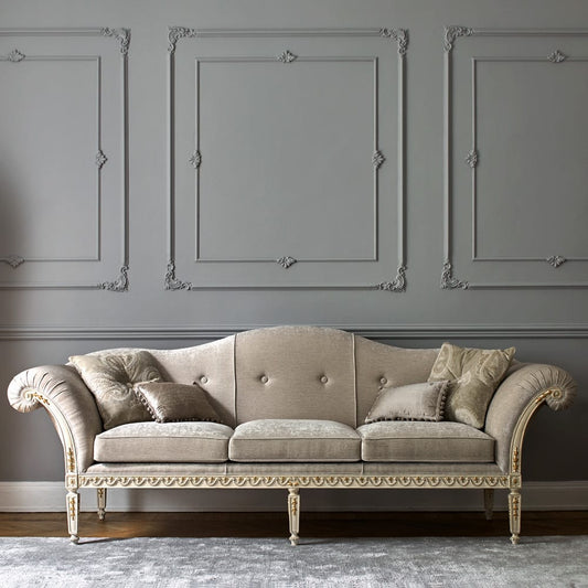 High End Designer Italian Classic Louis Sofa