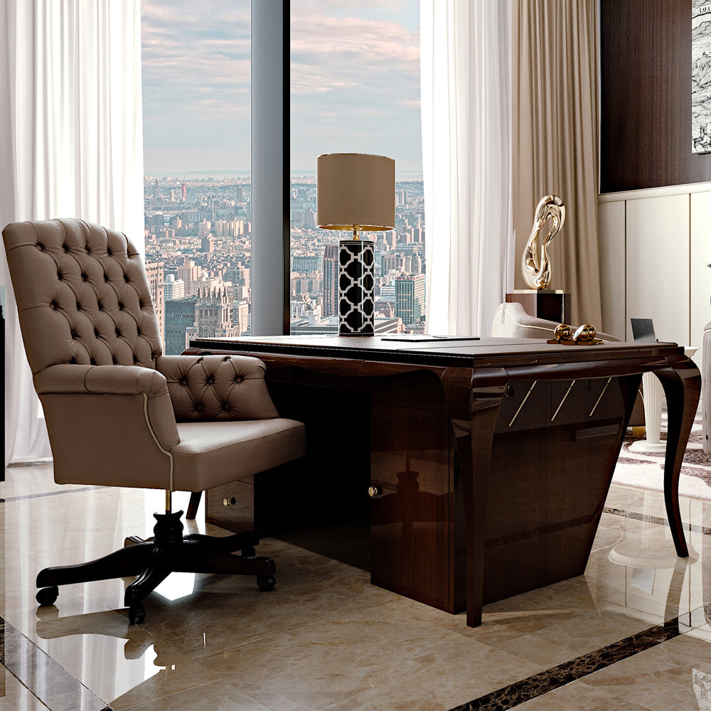 High End Designer Lacquered Writing Desk