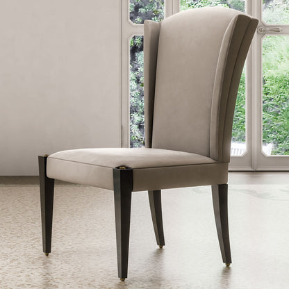 High End Designer Nubuck Italian Dining Chair