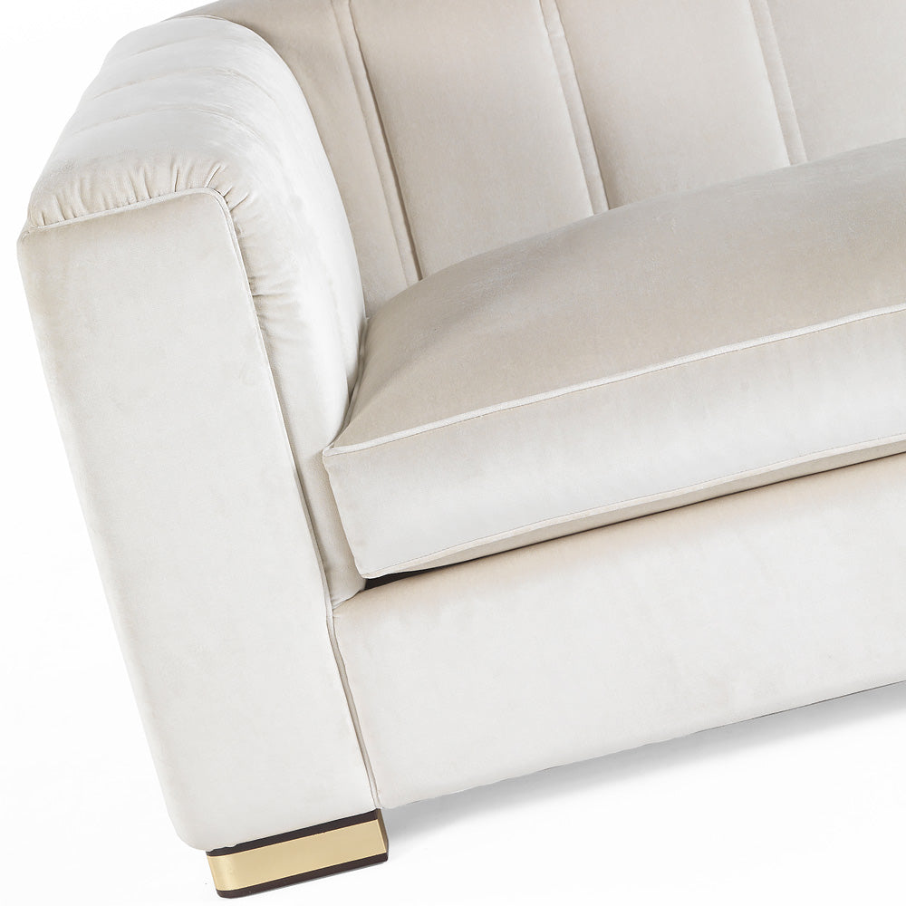 Designer Velvet Luxury Corner Armchair