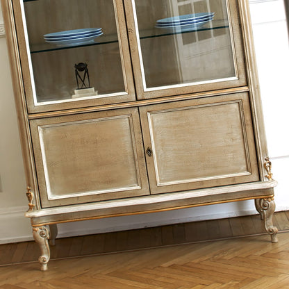 High End Italian Designer Glass Display Cabinet