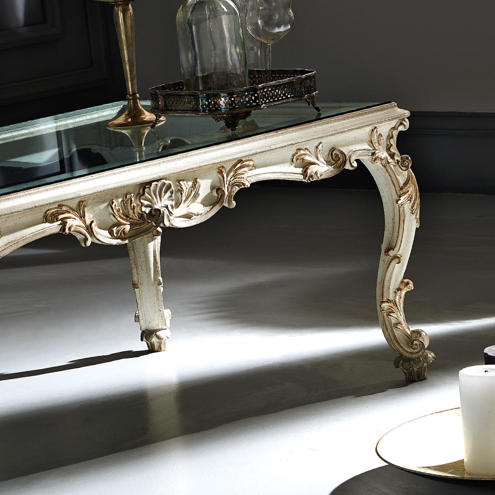 Italian Designer High End Glass Coffee Table