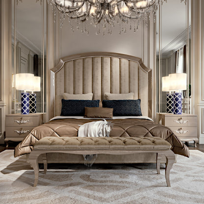 High End Italian Upholstered Storage Bed