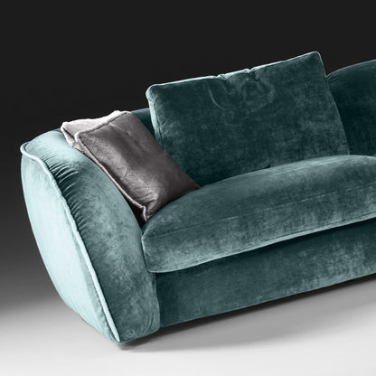 High End Large Velvet Modular Corner Sofa