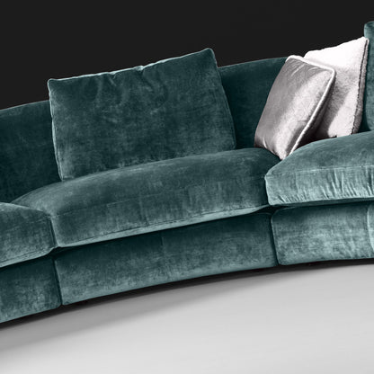 High End Large Velvet Modular Corner Sofa