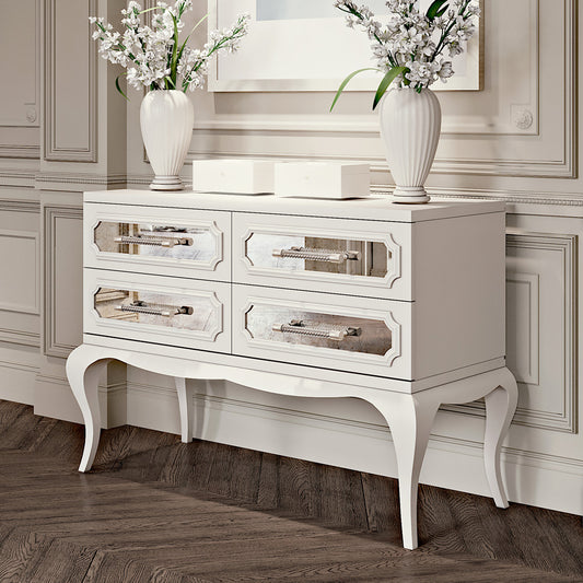 High End Modern Mirrored Chest of Drawers