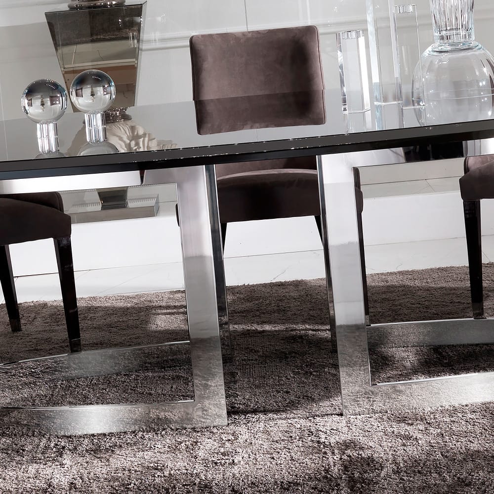 High End Modern Oval Dining Table