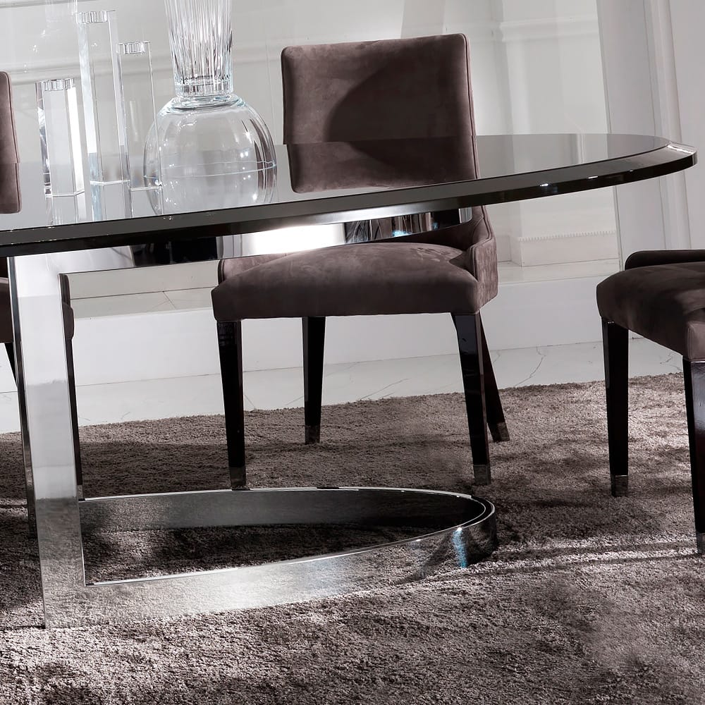 High End Modern Oval Dining Table